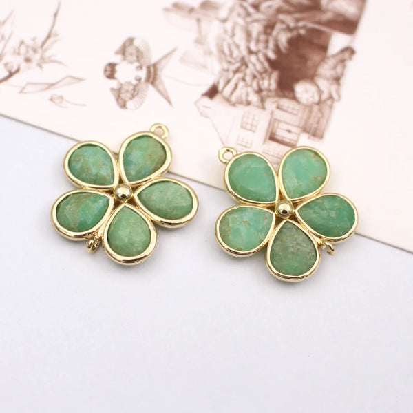 Mixed Crystal Flower Charms-ToShay.org