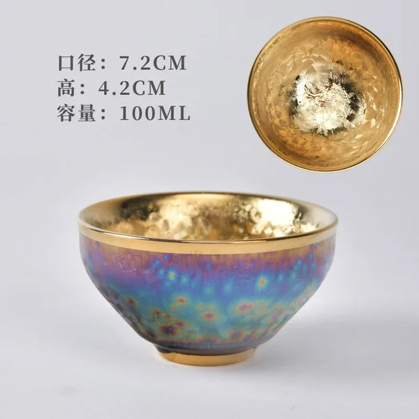 Gold Gilded Ceramic Cup-ToShay.org