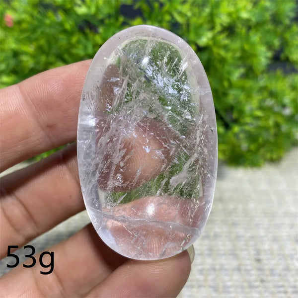 Clear Crystal Palm Stone-ToShay.org