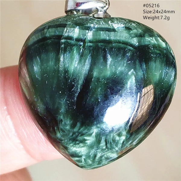 Green Seraphinite Pendant-ToShay.org