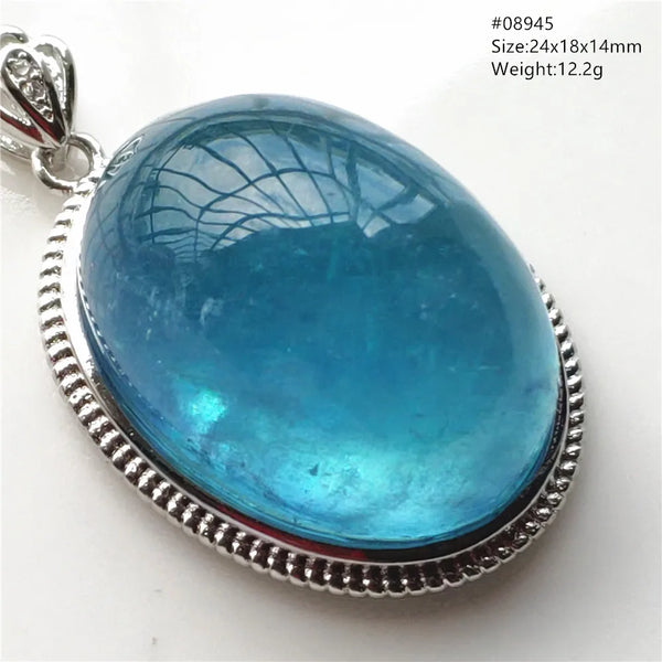 Blue Aquamarine Quartz Pendant-ToShay.org