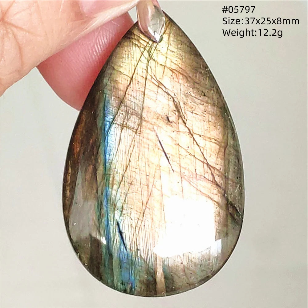 Blue Purple Labradorite Pendant-ToShay.org