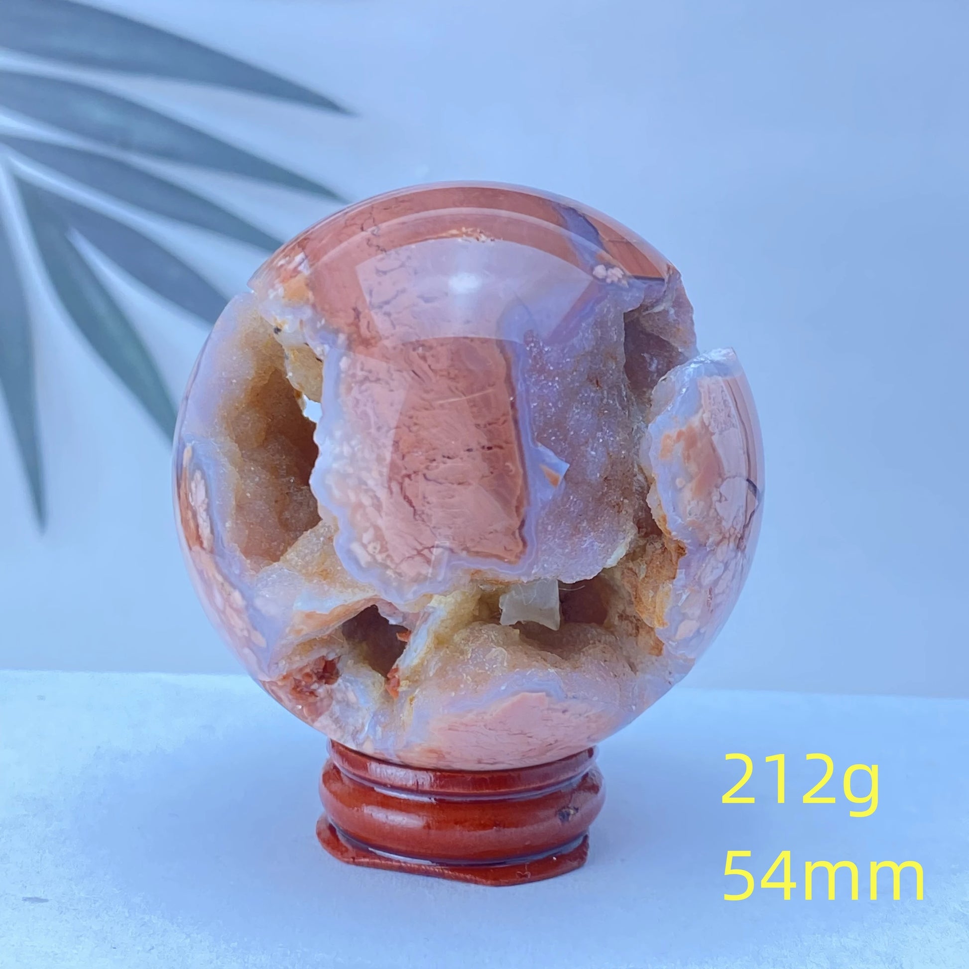 Pink Rose Hermosa Quartz Ball-ToShay.org