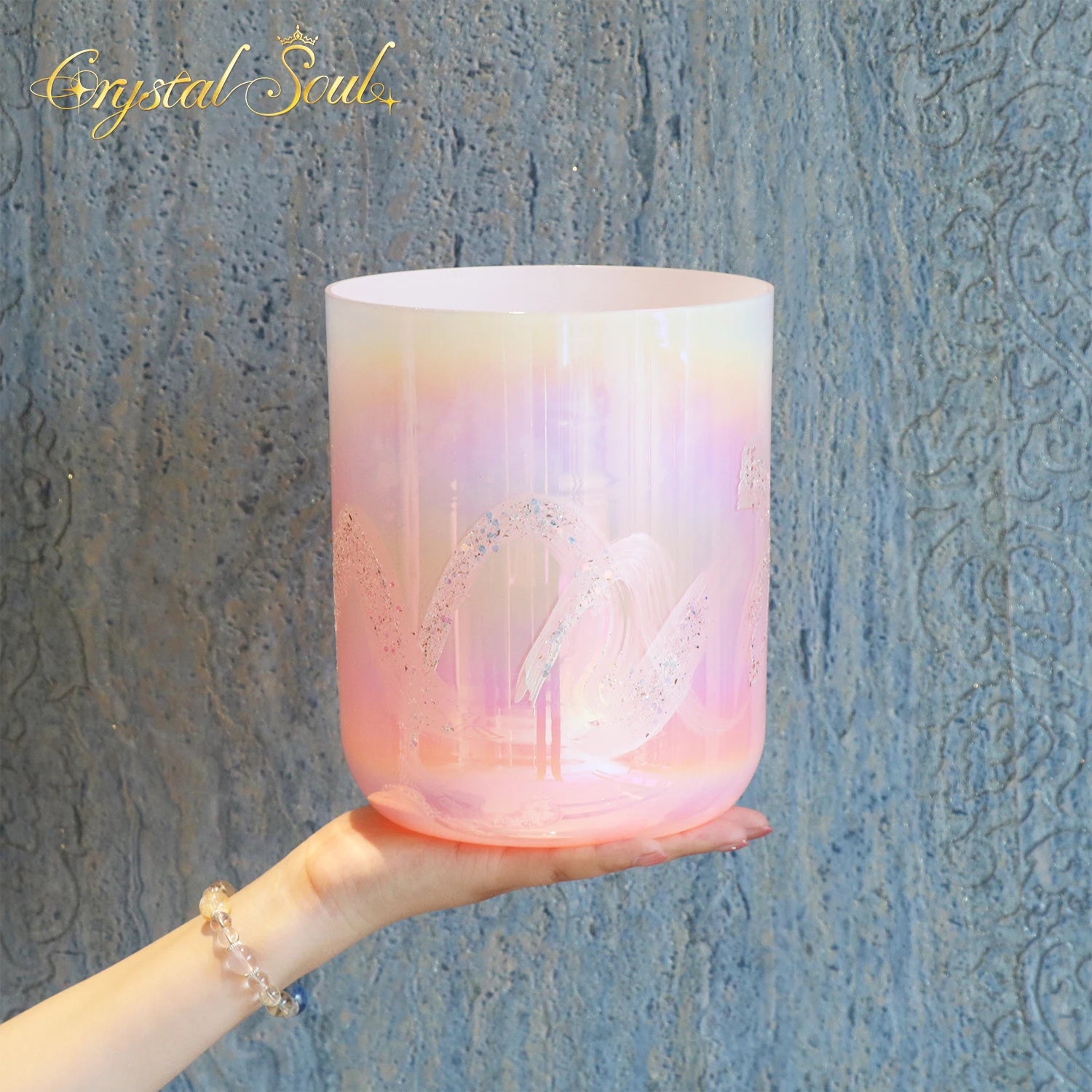 Pink Crystal Singing Bowl-ToShay.org
