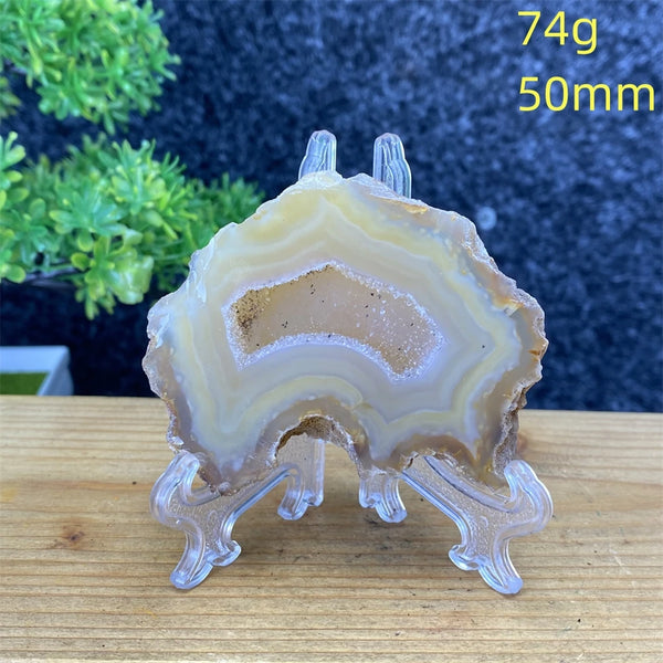 White Agate Geode Slices-ToShay.org