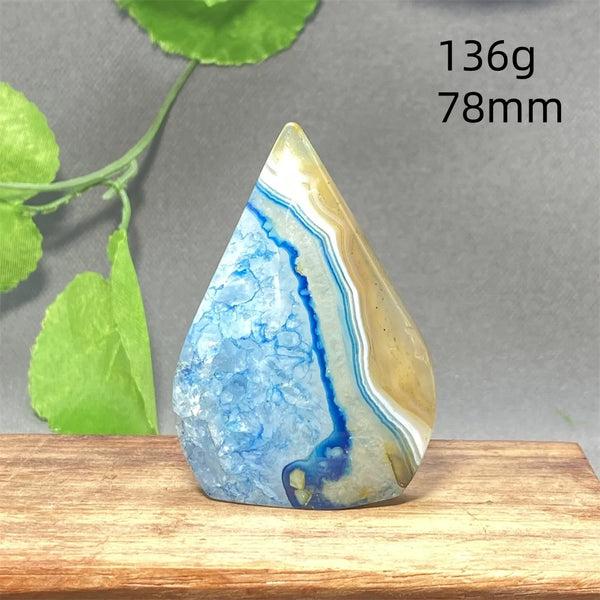 Blue Striped Agate Torch-ToShay.org