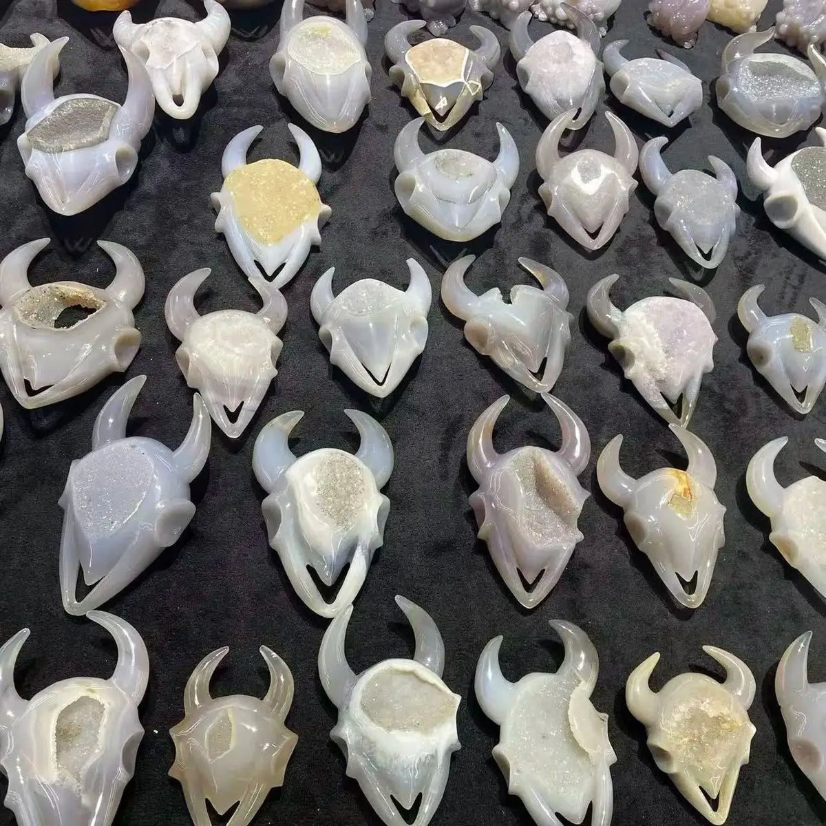 Grey Agate Bull Head-ToShay.org