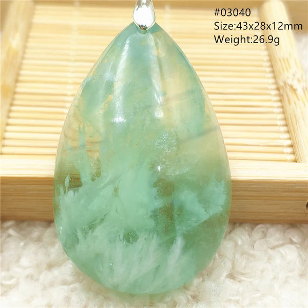 Green Blue Fluorite Pendant-ToShay.org