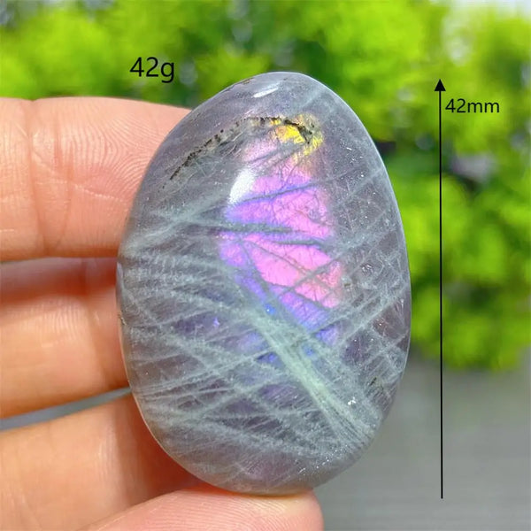 Purple Labradorite Palm Stone-ToShay.org