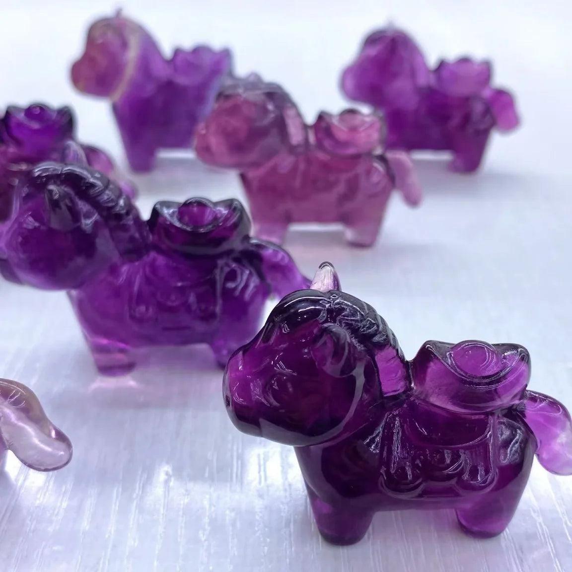 Rainbow Fluorite Figurines-ToShay.org