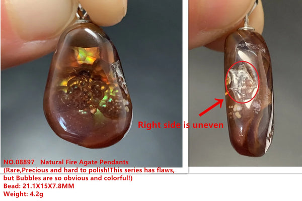 Red Fire Agate Pendants-ToShay.org