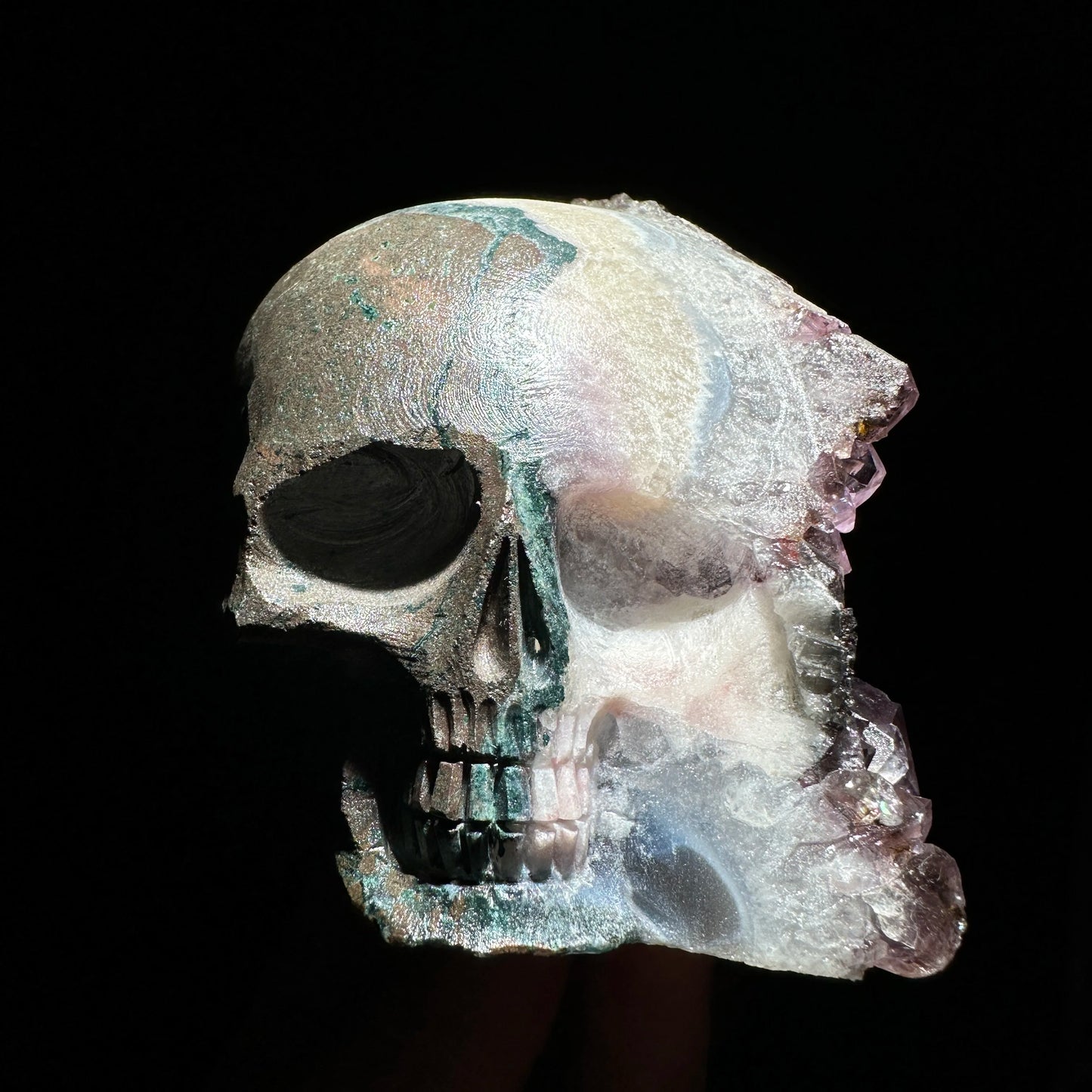 Purple Amethyst Skull Cluster-ToShay.org