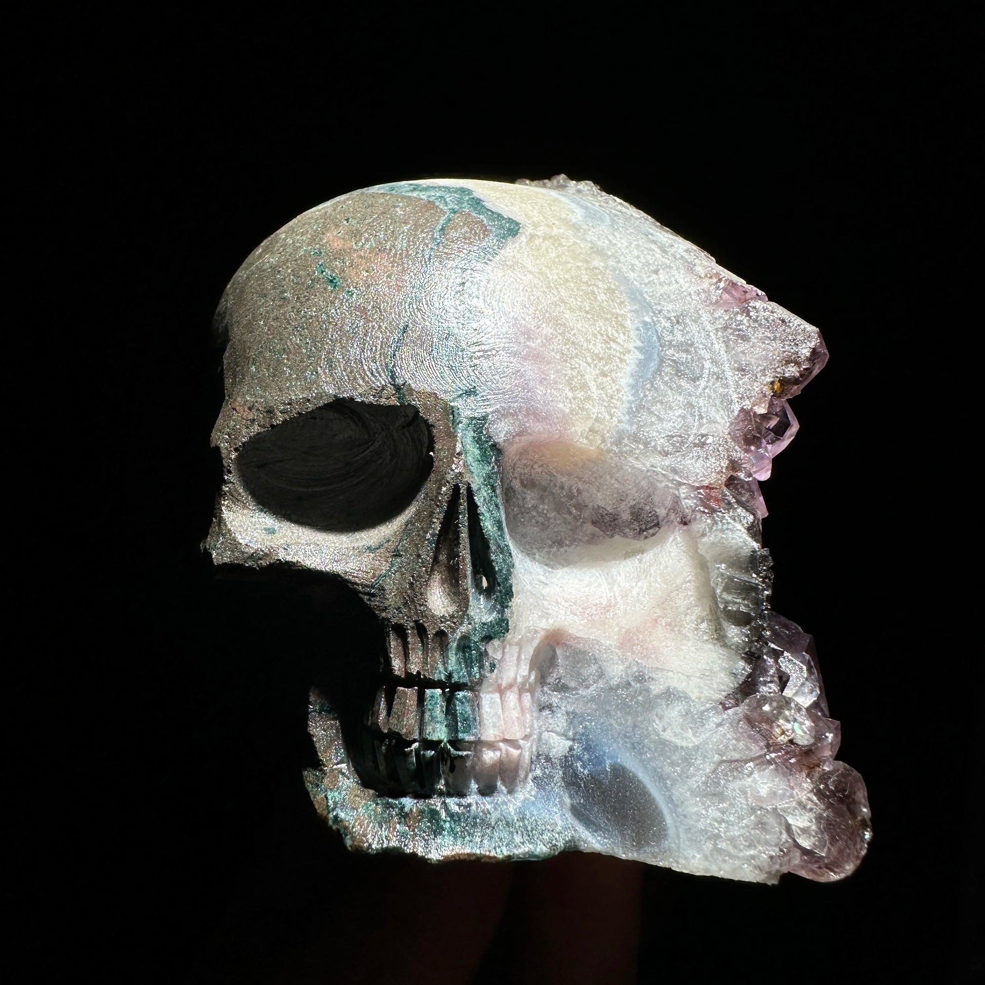 Purple Amethyst Skull Cluster-ToShay.org