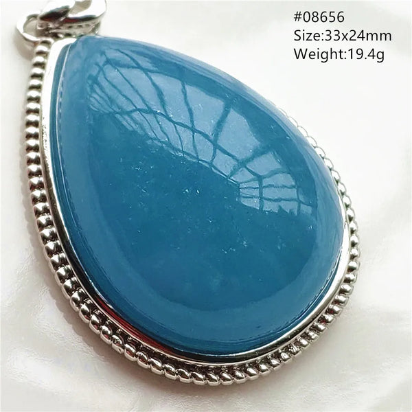Blue Aquamarine Pendant-ToShay.org