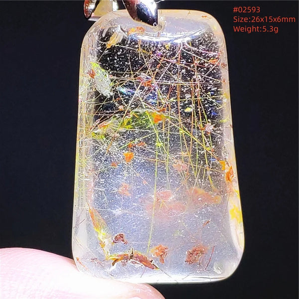 Gold Rutilated Quartz Pendant-ToShay.org