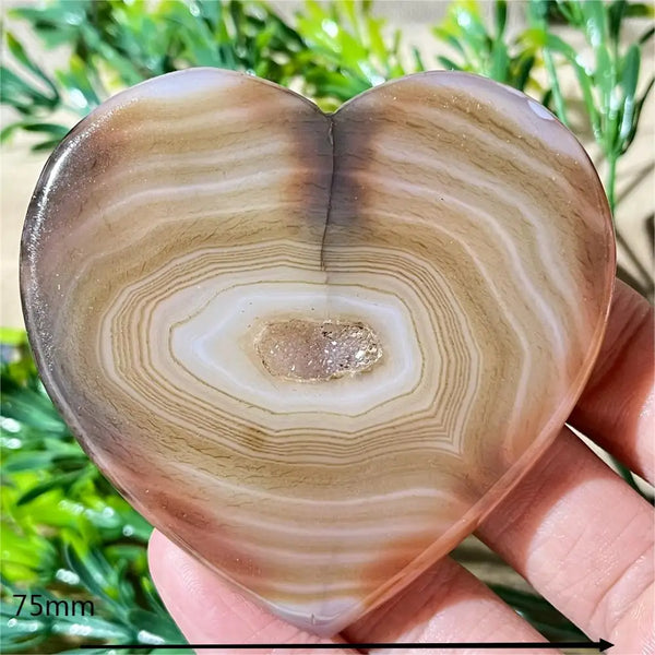 Yellow Agate Druzy Heart-ToShay.org