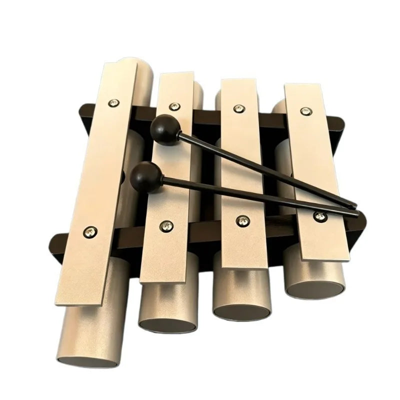 4 Tone Aluminum Alloy Xylophone Adult Beginner Sound Healing Bell Outdoor Meditation Bells Professional Percussion Instruments-ToShay.org
