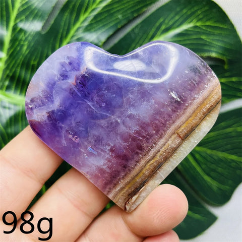 Purple Agate Amethyst Heart-ToShay.org