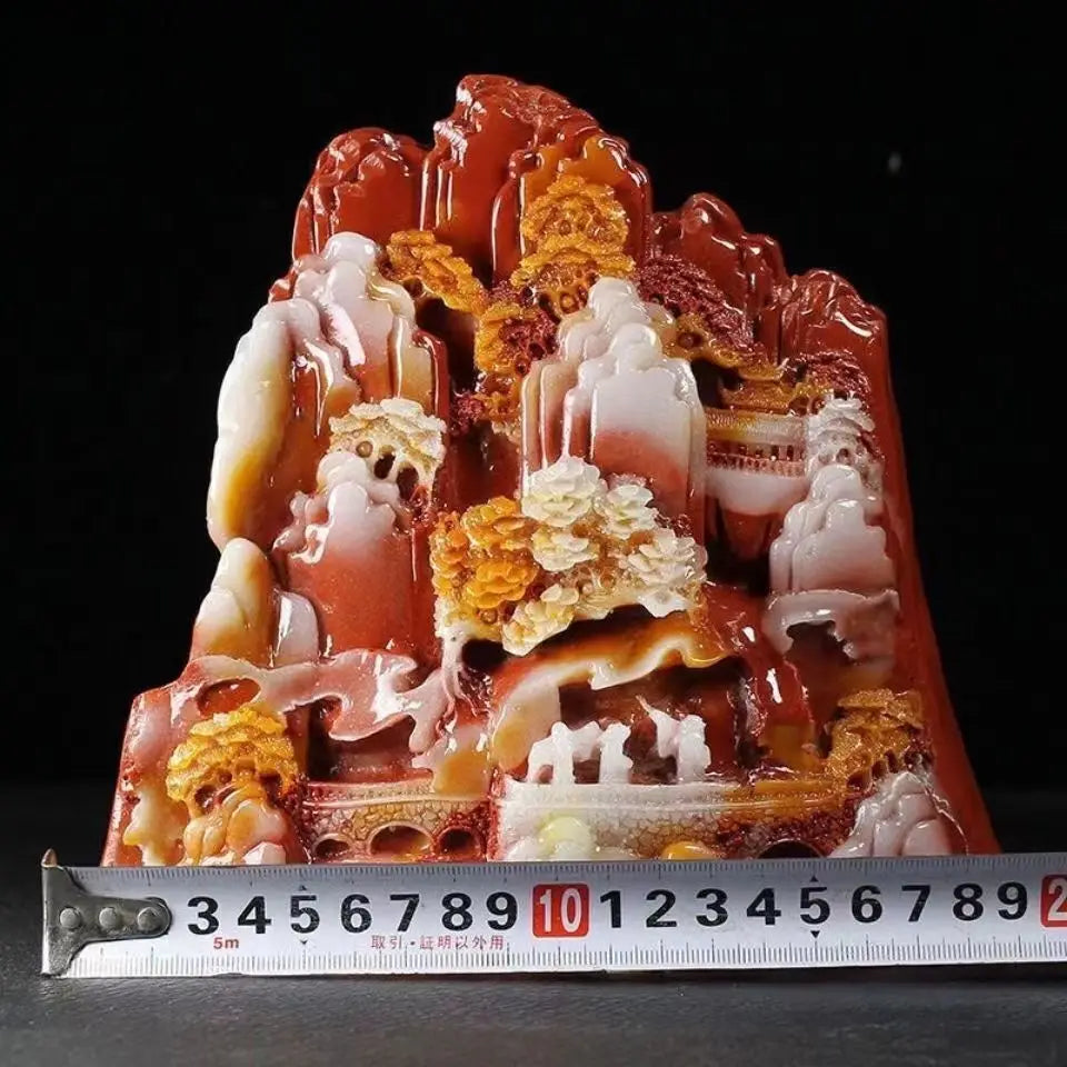 Red Shoushan Stone Landscape-ToShay.org