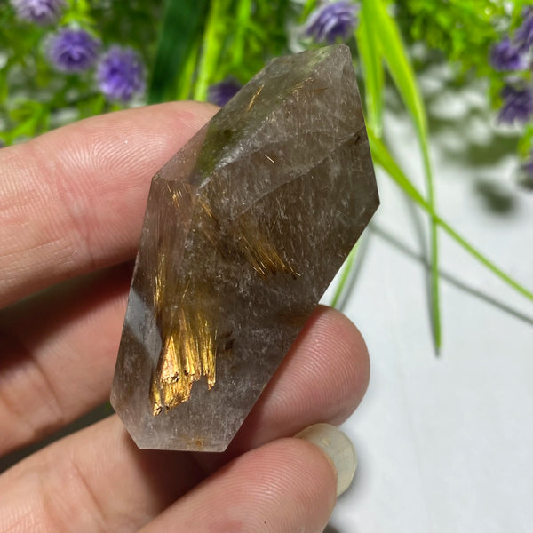 Gold Rutilated Quartz Rock-ToShay.org