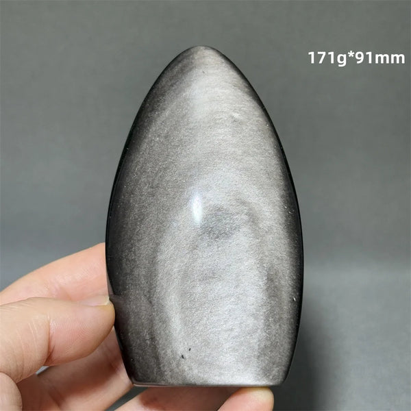 Silver Obsidian Torch-ToShay.org
