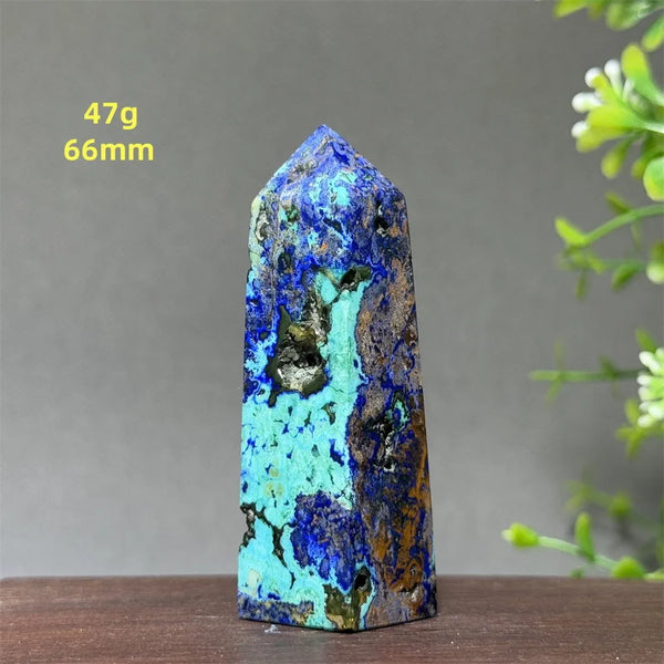 Blue Azurite Wand-ToShay.org