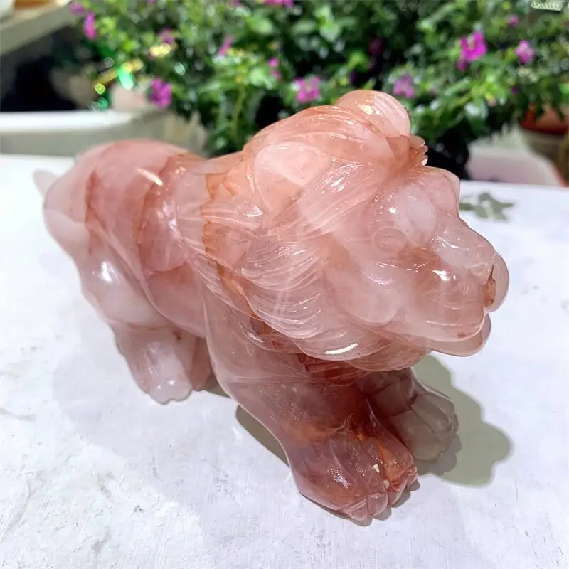 Red Fire Quartz Lion-ToShay.org
