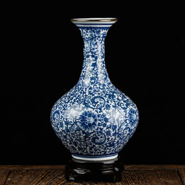 Blue White Porcelain Vase-ToShay.org