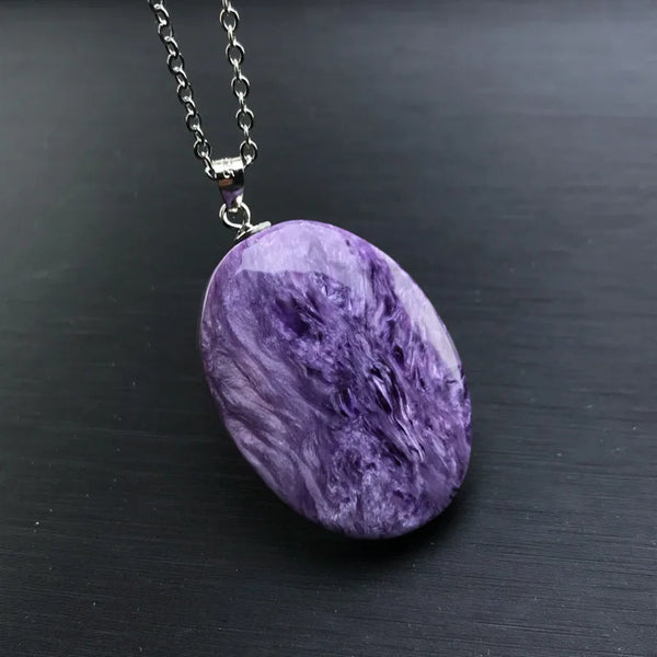 Purple Charoite Pendants-ToShay.org