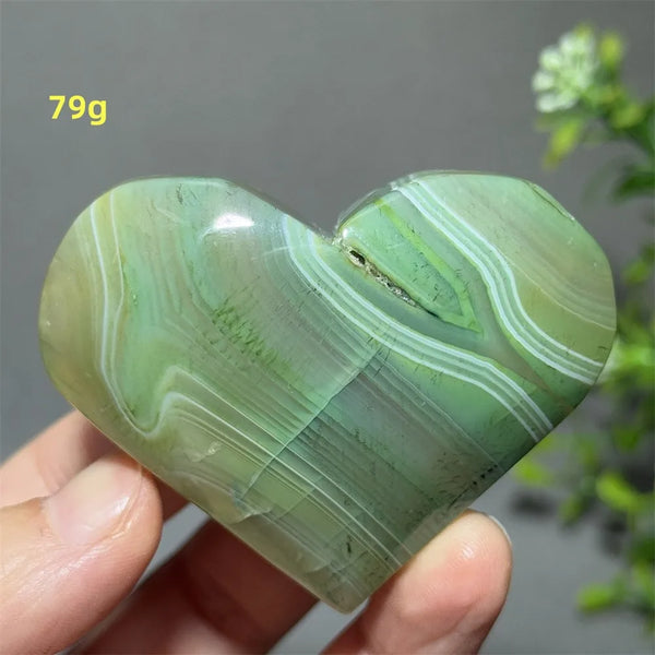Green Agate Heart-ToShay.org