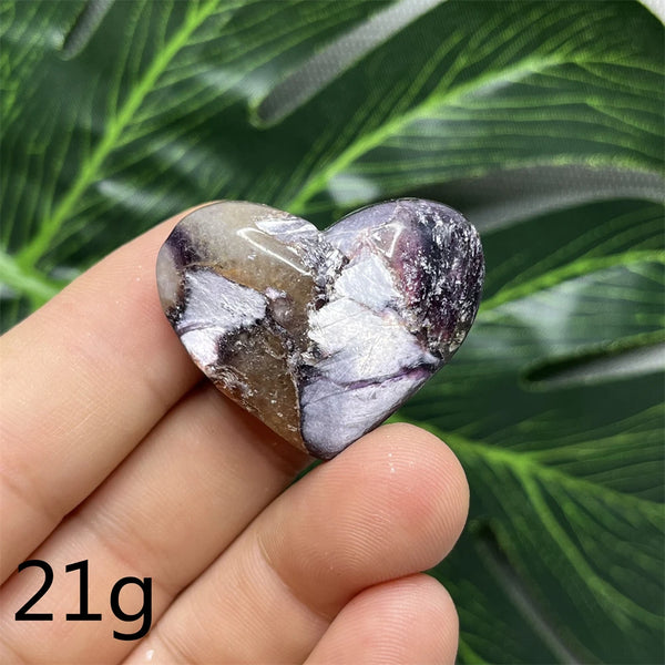 Purple Mica Crystal Heart-ToShay.org