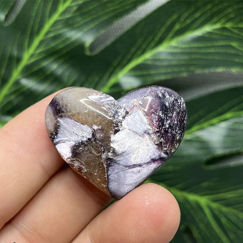Purple Mica Crystal Heart-ToShay.org