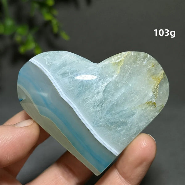 Blue Agate Heart-ToShay.org