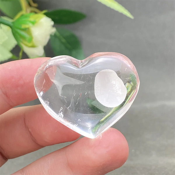 Clear Crystal Heart-ToShay.org