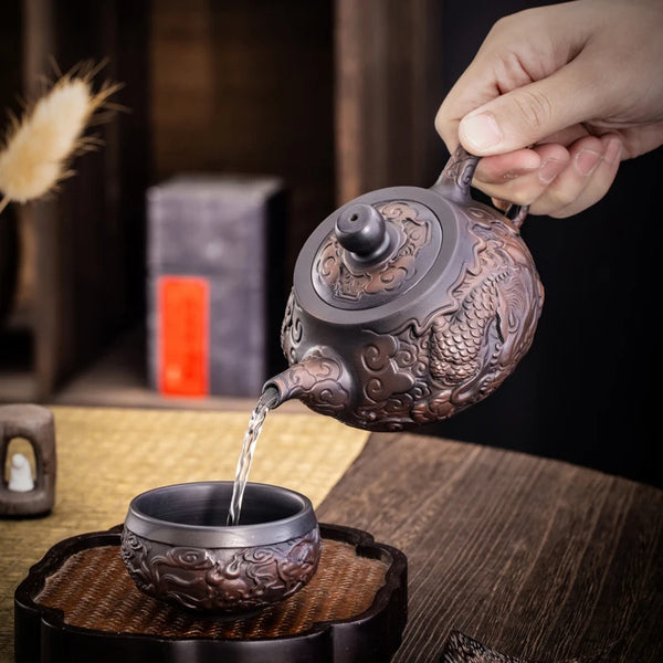 Dragon Clay Teapot-ToShay.org