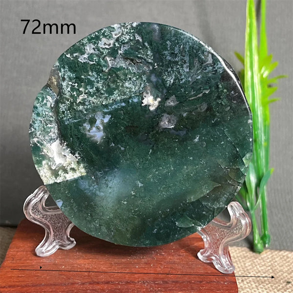 Green Moss Agate Plate-ToShay.org