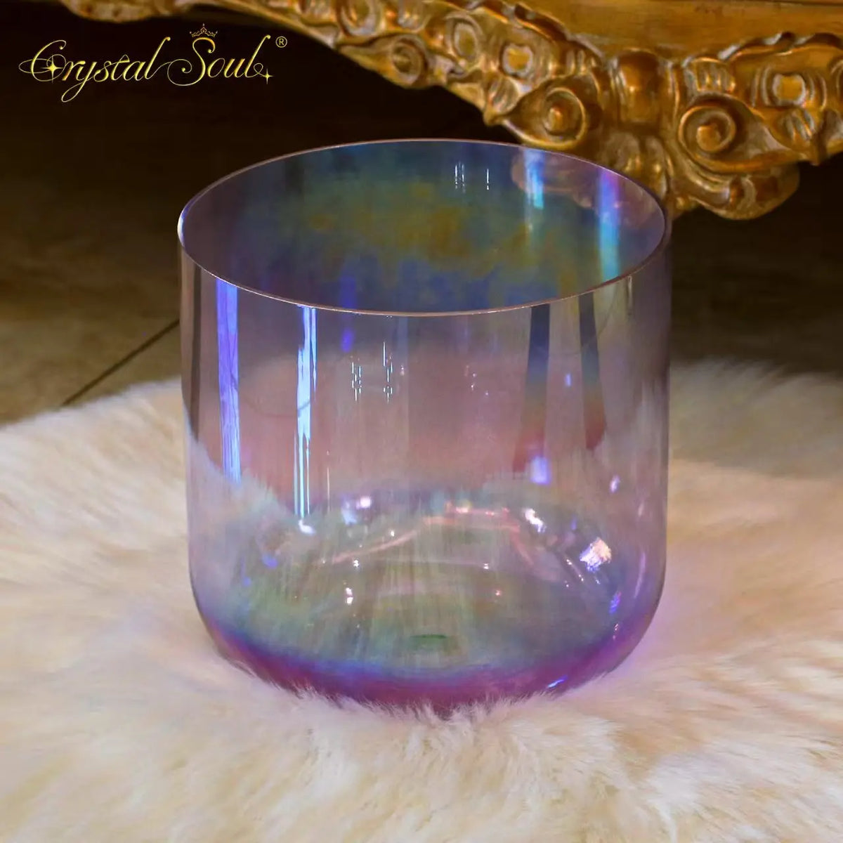 Purple Aurora Crystal Singing Bowl-ToShay.org