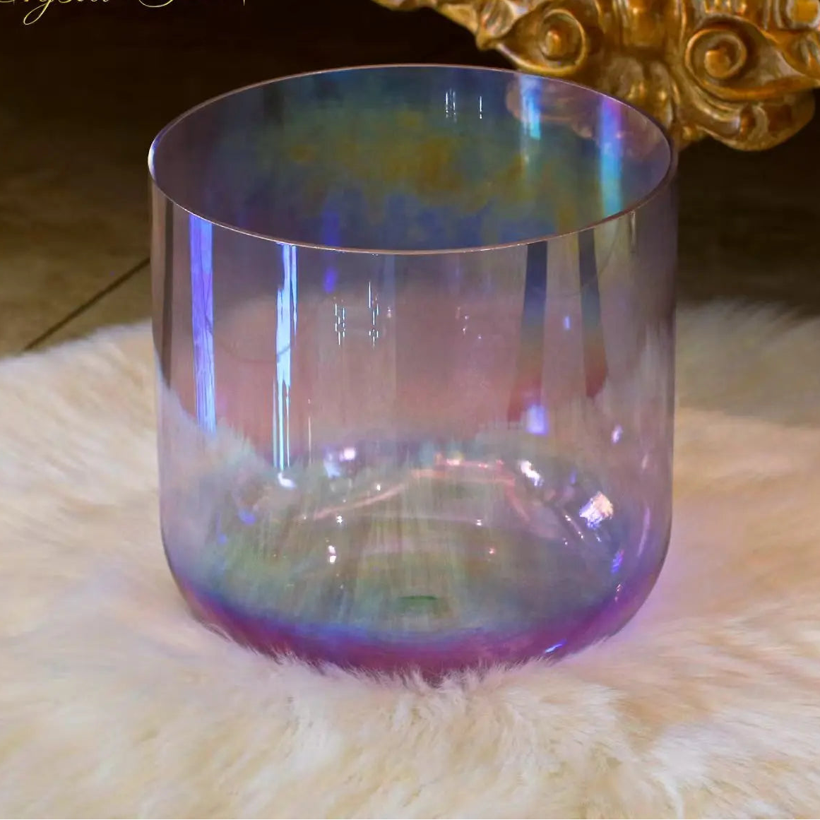 Purple Aurora Crystal Singing Bowl-ToShay.org