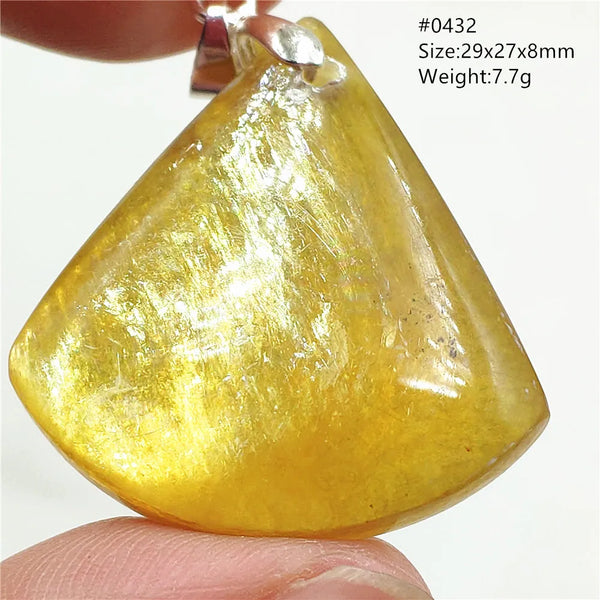 Gold Lepidolite Flash Pendant-ToShay.org