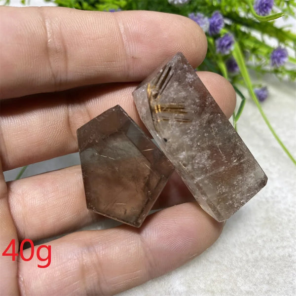 Gold Rutilated Hair Crystal-ToShay.org