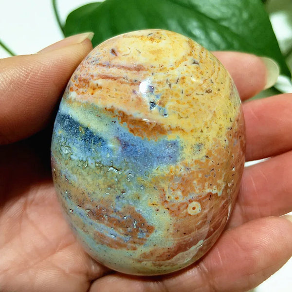 Ocean Jasper Palm Stone-ToShay.org