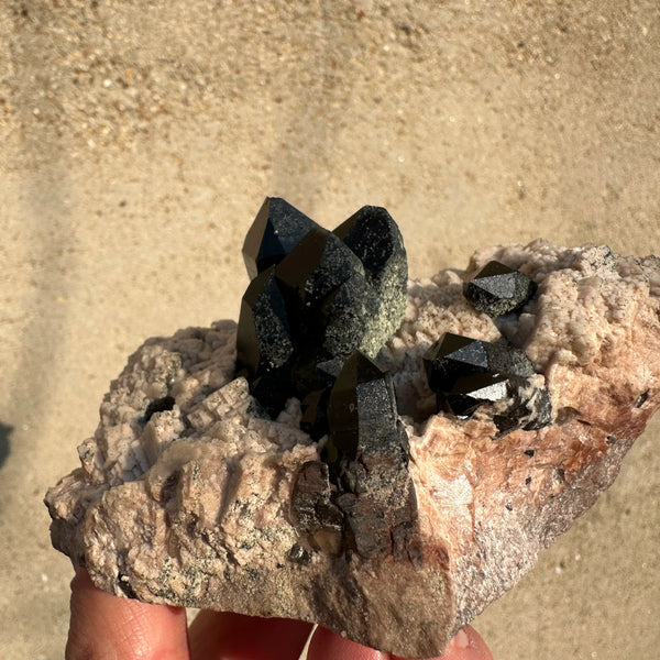 Black Epidote Feldspar Quartz-ToShay.org