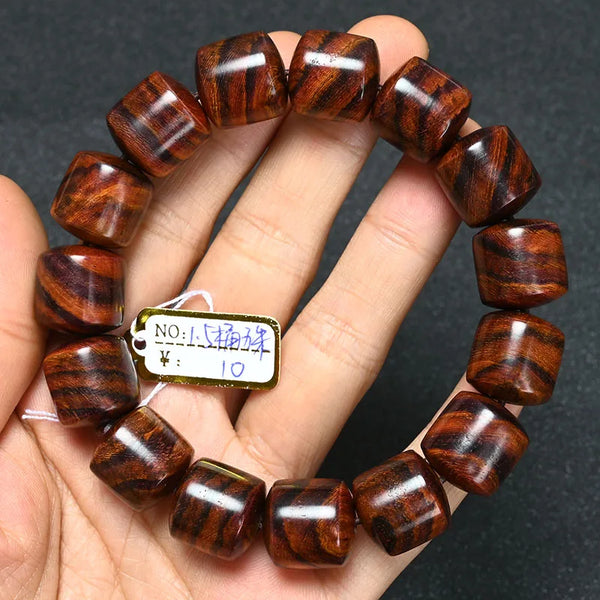 Wood Tiger Bead Bracelet-ToShay.org