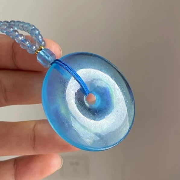 Blue Aquamarine Pendant-ToShay.org