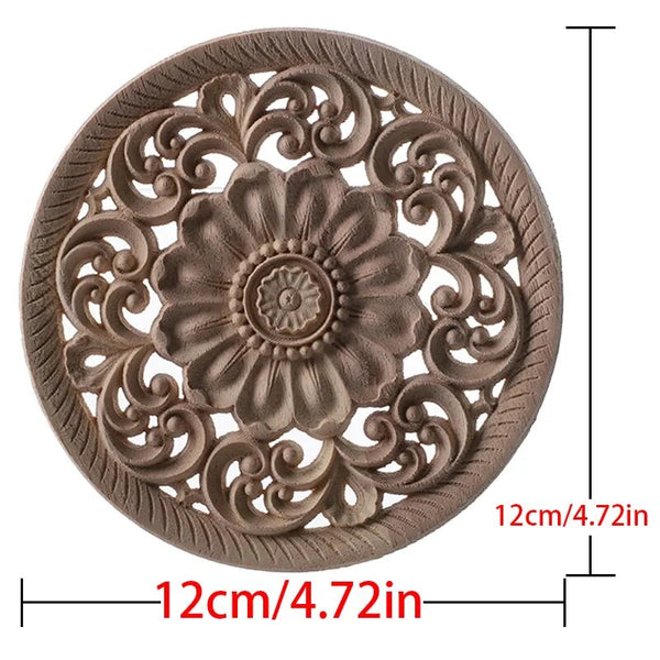 Wood Floral Carved Panel-ToShay.org