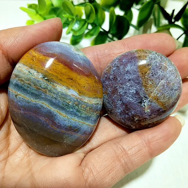 Ocean Jasper Palm Stone-ToShay.org