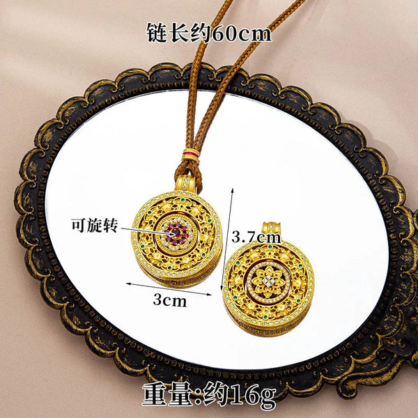 Gold Compass Pendant-ToShay.org