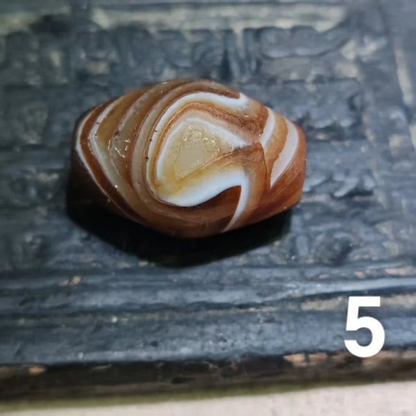 Tibetan Agate Dzi Bead-ToShay.org