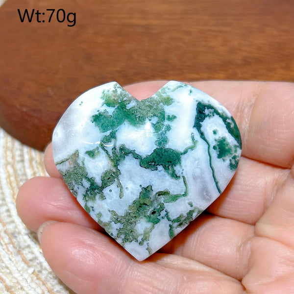 Green Moss Agate Heart-ToShay.org