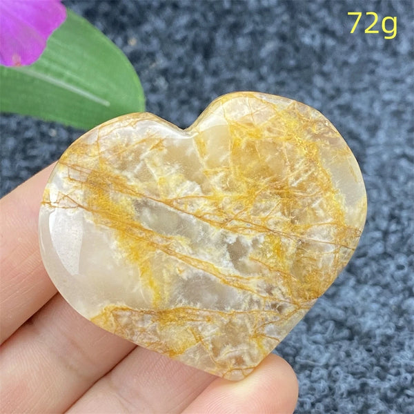 Yellow Ghost Crystal Heart-ToShay.org